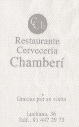 Restaurante cervecería Chamberí