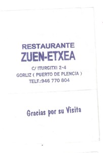 Restaurante Zuen-etxea