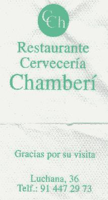 Restaurante Cervecería Chamberí