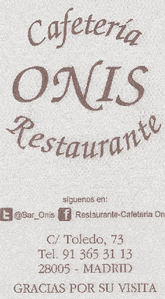 Cafetería Onis