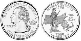 Quarter dollar Massachuset
