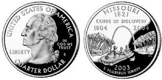 Quarter dollar Missouri