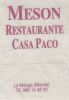 Mesón Restaurante Casa Paco